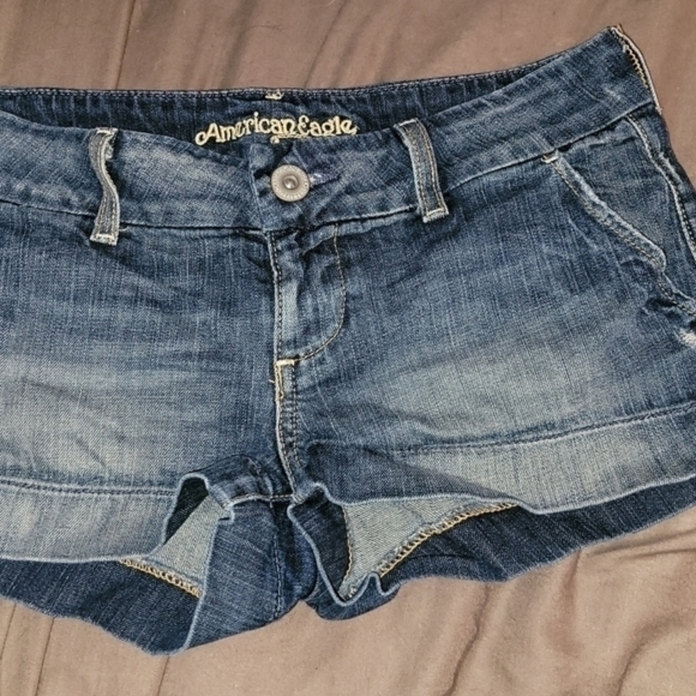 American Eagle Outfitters Blue Denim Jean Shorts